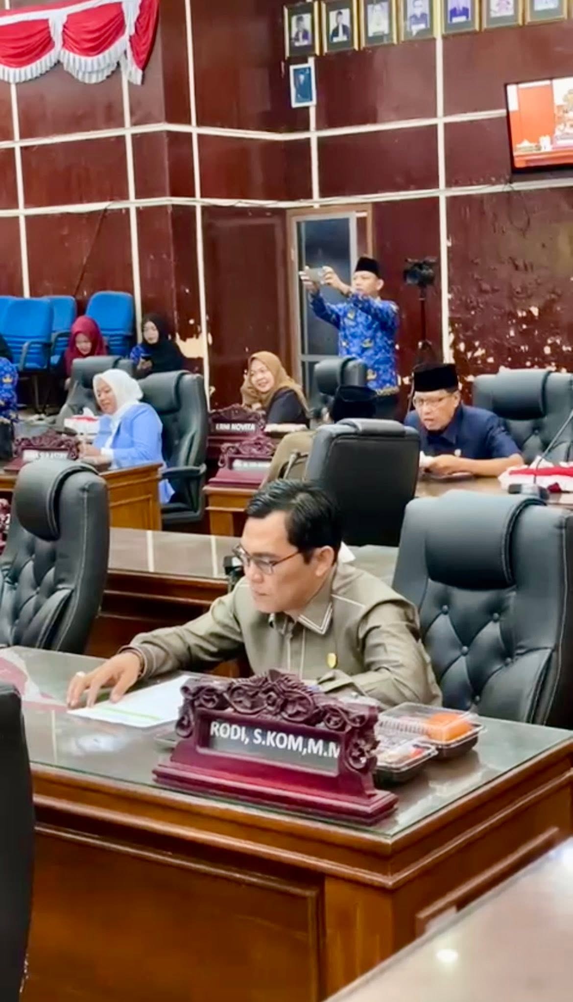 DPRD Kota Bengkulu Bentuk Pansus Perubahan Tata Tertib, Rodi Hadiri Rapat Paripurna Internal