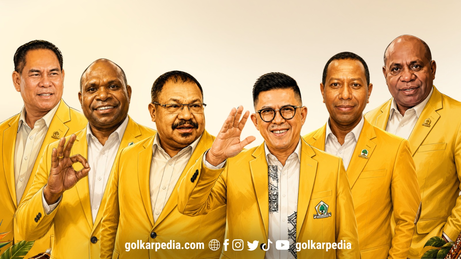 Profil Enam Ketua DPD I Partai Golkar se-Tanah Papua, Pemimpin dengan Latar Belakang Beragam – Golkarpedia