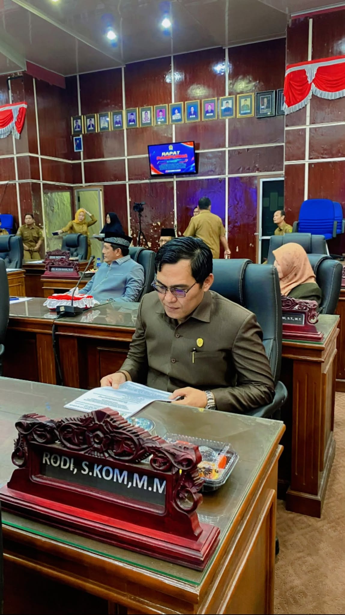 Rodi Hadiri Rapat Paripurna Penyampaian Laporan Pembahasan P-APBD 2026